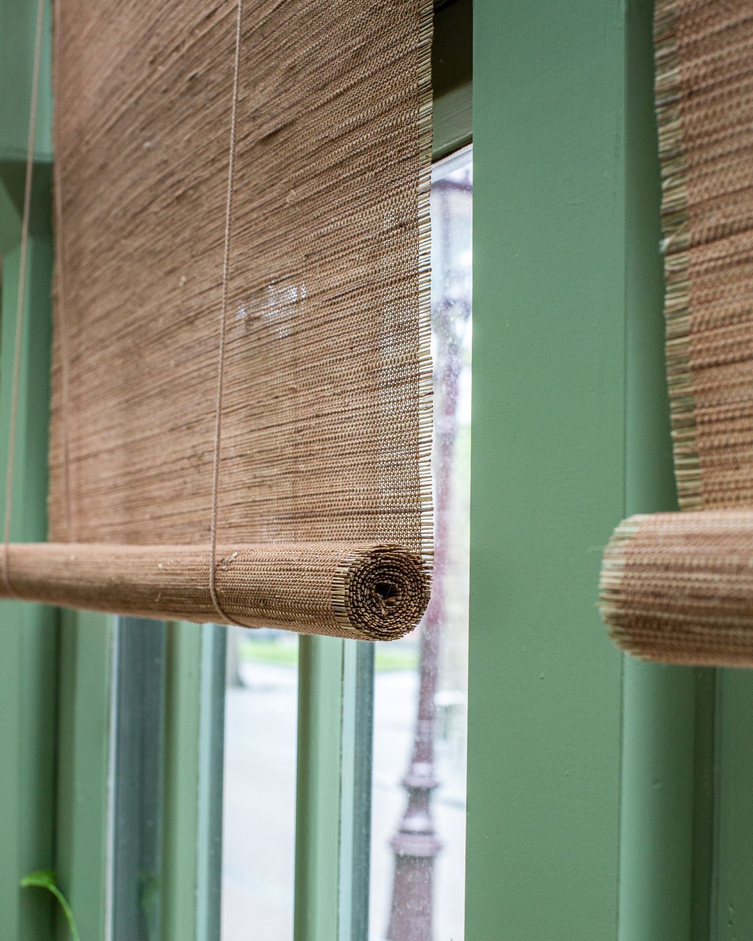 Woodweave, roll-up, rol gordijn, houten geweven gordijn. 