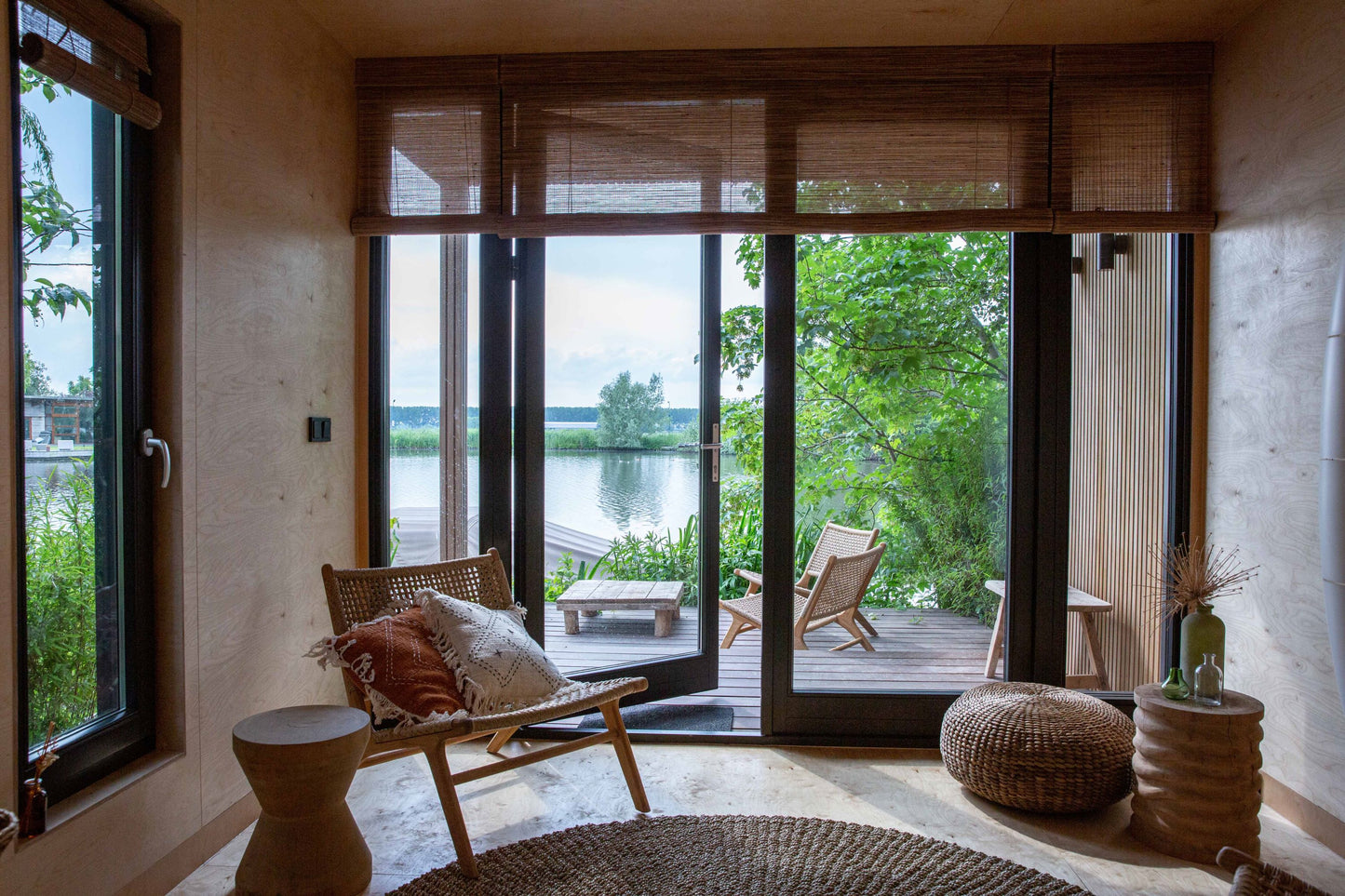 Houseboat and Tiny house