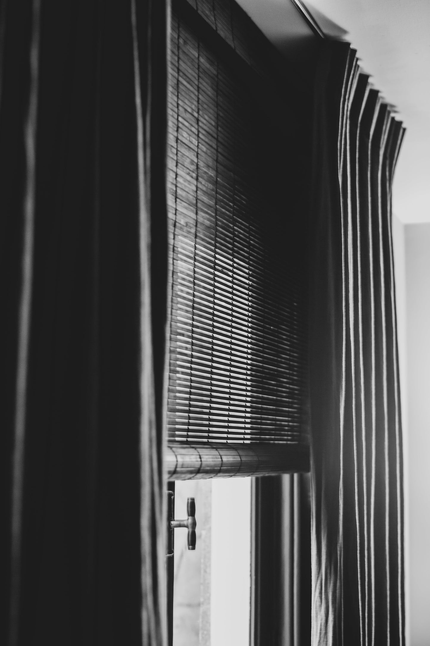 Baltex Blinds - Staal - Bamboe zwart 7 mm